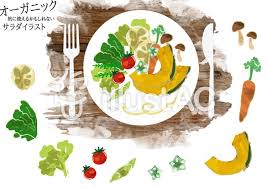 フリー素材 健康的なサラダ 水彩風の野菜イラスト 手描き 水彩 野菜 サラダ オーガニック 自然食品 無農薬 農園 家庭菜園 自家製 自然 かぼちゃ レタス トマト ミニトマト れんこん 人参 オクラ 夏野菜 てがき 食事 ランチ 前菜 自然 食品
