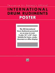 International Drum Rudiments Poster Amazon Co Uk Rob