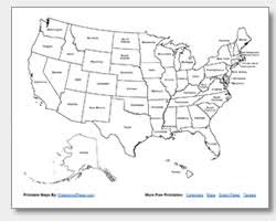 If visit all 50 states is already one of your bucket list ideas, here's what to do, see, and experience while you're in each one. Printable United States Maps Outline And Capitals