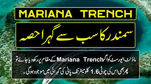 An oceanic trench is a long and narrow depression in the ocean floor. How Deep Is Ocean Mariana Trench In Urdu Amazing Places On Earth Urdu Amazing World Youtube