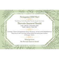 Maybe you would like to learn more about one of these? Kartu Ucapan Haul Tahlil 40 Hari 1000 Hari Shopee Indonesia