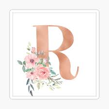 This is a charming vintage ladybug flowers clip art image! Rose Gold Monogram Pink Flowers Over White Letter E Sticker By Kacao Redbubble