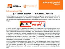Según señaló, el proceso de precandidaturas estuvo rodeado de «presiones y amenazas». 42 Diputados Del Psuv No Han Rendido Cuentas Transparencia Venezuela