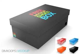 Mockup Shoes Box By Dimkoops On Deviantart Box Mockup Box Design Templates Packaging Design