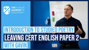 An Introduction To Studied Poetry Leaving Cert English Youtube
