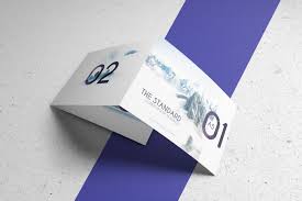 3xa5 Landscape Trifold Brochure Mock Up Trifold Brochure Brochure Mockup Free Psd