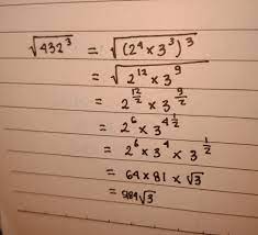 Akar pangkat n dari x adalah: Sederhanakan Akar 432 Pangkat 3 Brainly Co Id