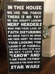 Star Wars Family Wood Sign Star Wars Quotes Star Wars Love Star Wars Gifts
