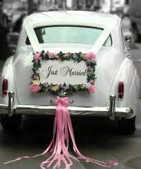 Your first car ride as newlyweds is an exciting and priceless moment. Wedding Car Decoration Inspiration And Guide Unlimited Graphic Design Service