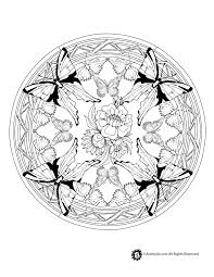 Mandala coloring coloring pages hard for adults. Butterfly Mandala Coloring Page Woo Jr Kids Activities