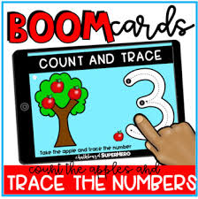 With boom cards, teachers deliver im. Math Tracing Numbers Boom Cards Distance Learning By Chalkboard Superhero