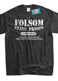 Folsom State Prison Cash Country Music Classic Tshirt T Shirt Tee Shirt Mens Womens Ladies Youth Kid Mens Tee Shirts Folsom State Prison Tee Shirts