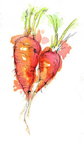 Abby Diamond Watercolor Illustration Watercolor And Ink Fruit Artwork