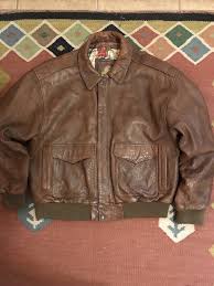Wilson S Men S Xl Vintage Brown Adventure Bound Leather Bomber Flight Jacket Map Wilsonsleather Flightbomber Leather Bomber Flight Jacket Jackets