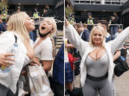 Rangers-daft porn star Lana Wolf joins in the party with Scotland ...