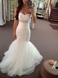 Wedding Mermaid Dresses Perfect Pleated Mermaid Wedding Dresses Jewelry Belt Sweetheart Tulle Simple Bri Wedding Dresses Bridal Gowns Beautiful Wedding Dresses