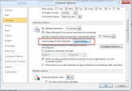 Add Holidays To Outlook S Calendar