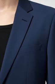 Hugo boss mens gray huge/genius trim fit solid wool suit button closure 44r. Men S Suits Hugo Boss