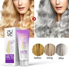As a blonde, you need to factor in the use of bleach and dye on your hair, so it's important to treat it properly and give it a little bit of love and care. the majority of toning products for blondes are geared towards cooler shades; Purple Shampoo Blonde Bleached Removes Yellow And Brassy Tones Hair 100ml For Sale Online Ebay