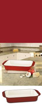 Cuisinart Ci1136 24cr Chef S Classic Enameled Cast Iron 14 Inch Roasting Lasagna Pan Cardinal Red Enameled Cast Iron Cookware Cast Iron Kitchen Decor