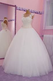 Sammlung von mode und kleidung. Neu Brautkleid Hochzeitskleid 34 36 Weiss Puder Tull Nazzals Traumhochzeit