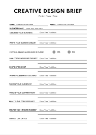 Creative Design Brief A4 By Mary Stribley Graphic Design Lessons Design Brief Template Graphic Design Business