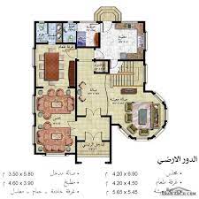 مخطط فيلا خليجى طابقين 367 متر مربع arab arch indian house plans house map new house plans