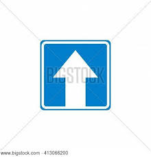 If the arrows are positioned vertically. One Way Traffic Sign Vector Photo Free Trial Bigstock