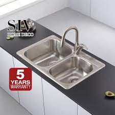 Maybe you would like to learn more about one of these? Siv Double Stainless Steel Kitchen Sink Heavy Duty Durable Shopee Philippines