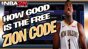 Claim nba2k locker promo codes before they expire for may 2021. Nba 2k Mobile Redeem Code How Good Is The Free Zion Williamson Code Youtube