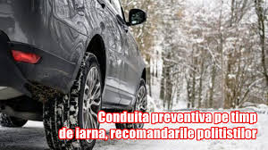 Mentinerea unei viteze constante, de preferinta medie; Conduita PreventivÄƒ Pe Timp De IarnÄƒ RecomandÄƒrile PoliÈ›iÈ™tilor