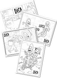 Set in a small town on the italian riviera, luca is about a boy who has a wonderful summer, with lots of gelato and pasta and endless scooter rides. Luca Coloring Pages And Activities Fun Money Mom Coloring Home