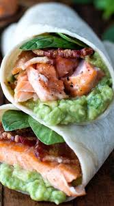 Salmon Guacamole Bacon Wraps Recipe Healthy Recipes Food Recipes