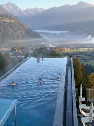 The Most Extraordinary Infinity Pool In Dolomites Behind My Scene Infinity Pool Sky Pool Dream Pools