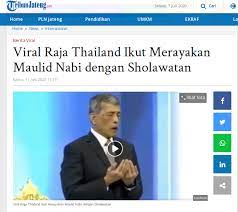 Islam is a minority faith in thailand, with statistics suggesting 4.9 percent of the population are muslim. Cek Fakta Beredar Video Raja Thailand Berdoa Dengan Cara Islam Agar Pande