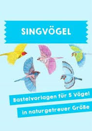 Singvogel Ausmalen Ausschneiden Und Aufhangen Unterrichtsmaterial Singen Ausmalen