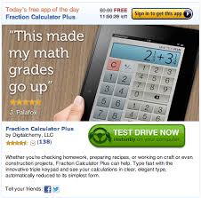 Equivalent value in decimals is also available. Fraction Calculator Invented By 12 Year Old Now Amazon S Free App Of The Day Geekwire