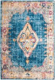 Bohemian blue indigo block printed floor area rug hand woven room decor dhurrie. Safavieh Bristol At Rug Studio