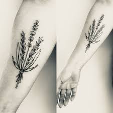 Herb Bundle Tattoo Minimalist Singleline Herbs Lavender Rosemary Sage Lavender Tattoo Herb Tattoo Tattoos