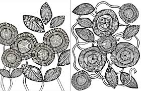 Today there are many flowers and ornamental plants that have charming colors. Free Printable Complex Coloring Pages Modern Floral