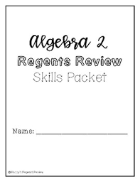 Nys Algebra Regents Review Worksheets Teaching Resources Tpt