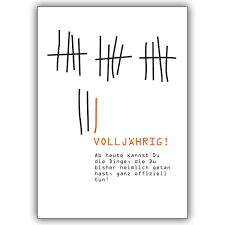 Praxisbeispiel 3 unterhalt ab 18: Coole Gluckwunschkarte Zum 18 Geburtstag Volljahrig Ab Heute Kannst Du Kartenkaufrausch De