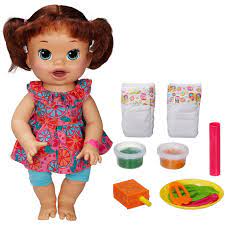 Baby Alive Super Snacks Snackin Sara Brown Hair Walmart Com