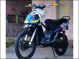 19 Modifikasi Motor Mio Trail Simpel Terbaru Motor Seni Gambar
