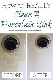 Porcelain is durable, but it can scratch, so using gentle stain removers is important. How To Clean A Porcelain Sink Lemons Lavender Laundry
