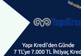 İhtiyaç kredisi özellikleri ve avantajları. Yapi Kredi Den Gunde 7 Tl Ye 7 000 Tl Ihtiyac Kredisi Hizli Nakit Kredi Kredi Basvurusu Vadeli Hesap Is Fikirleri