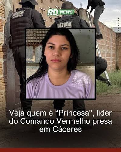 🚨Foi identificada como Amanda Kess Aguilhera Pereira, a &ldquo;Princesa&rdquo;, principal alvo da Opera&ccedil;&atilde;o Coroa Quebrada, deflagrada pela Delegacia Especializada de Repress&atilde;o ao Crime Organizado (Draco) de C&aacute;ceres, com apoio da Delegacia Especializada