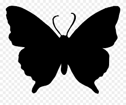 See more ideas about butterfly outline, britto art, romero britto art. Butterfly Silhouette Clip Art Butterfly Png Black And White Transparent Png 5559125 Pinclipart