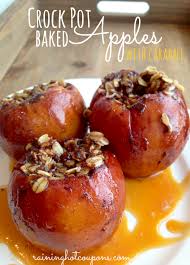 Crock Pot Baked Apples With Caramel Recipe Food Pot Recipes Recipes