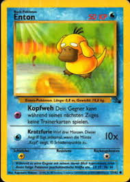 Slowpoke uses this trait to lure in and fish up other pokémon. Retro Water Enton Psyduck Pokemon Card Fossil Fo 53 German Ebay